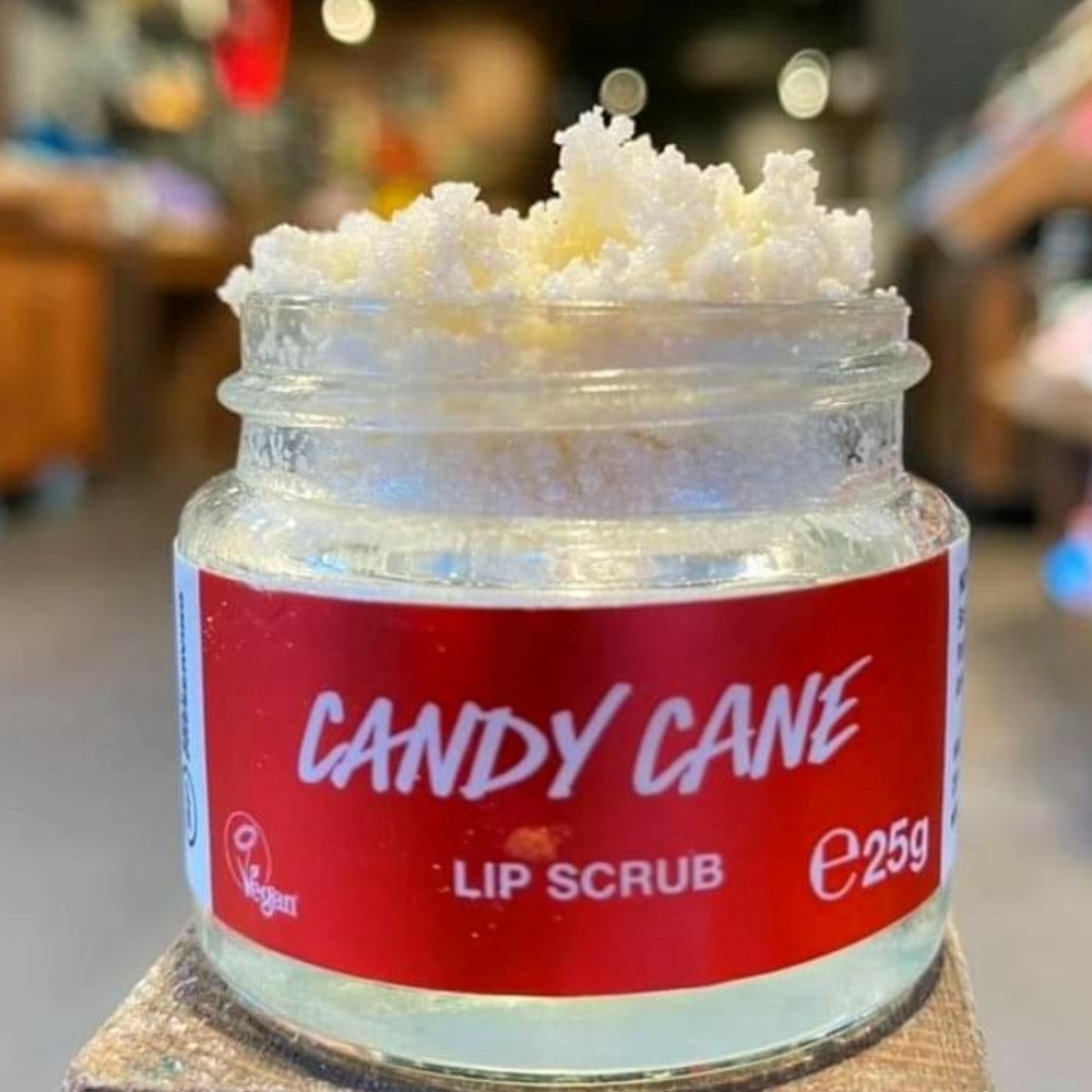 🌟HP🌟🧚‍♀️CANDY CANE LUSH Holiday 2023 DISCONTINUED Lip Scrub NWT